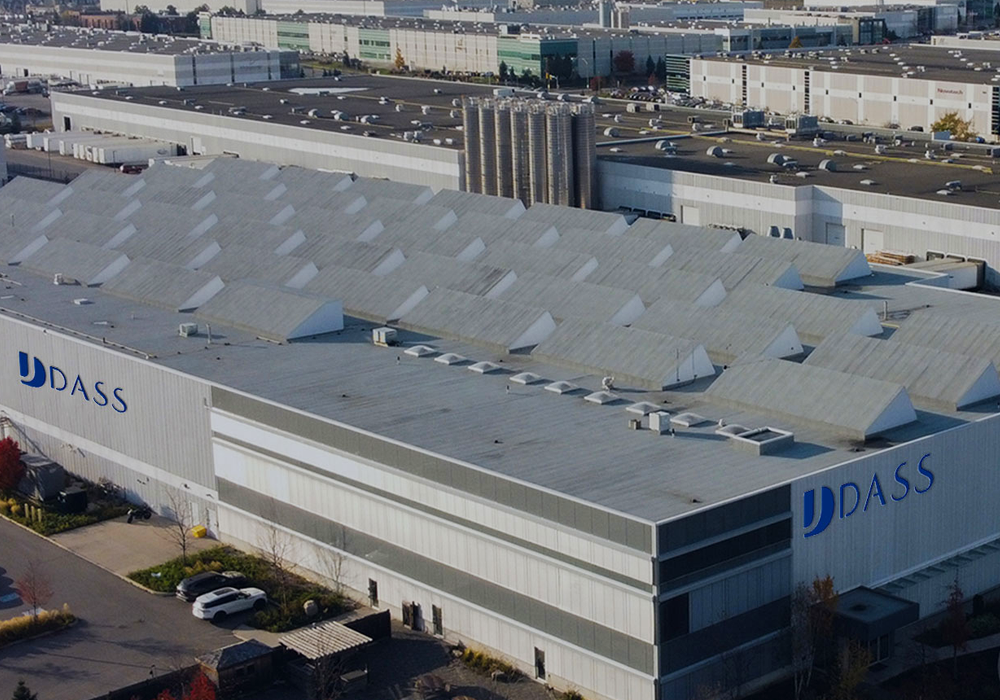 Sheet metal and custom profiles at Dass production plant