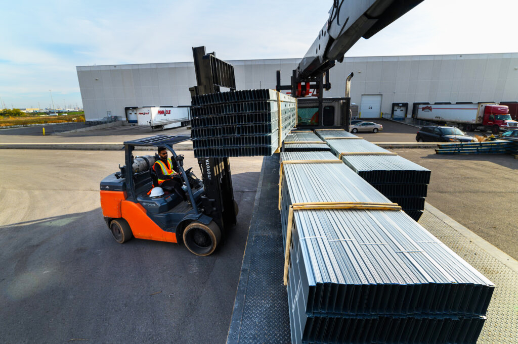Deep track steel profiles manufactured in Canada